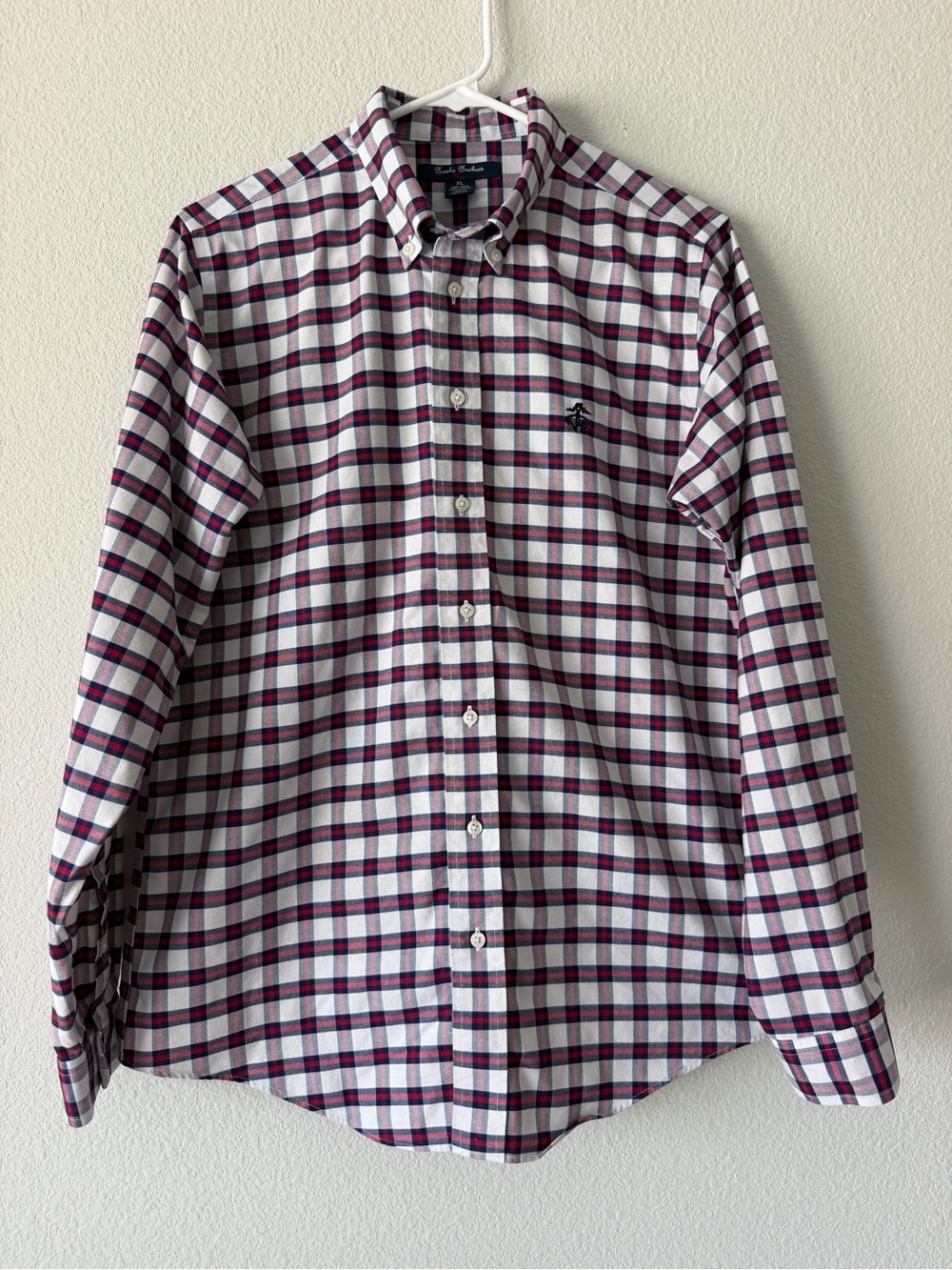 Brooks Brothers XL Men’s Plaid Button Down Shirt Non-Iron 100% Supima Cotton